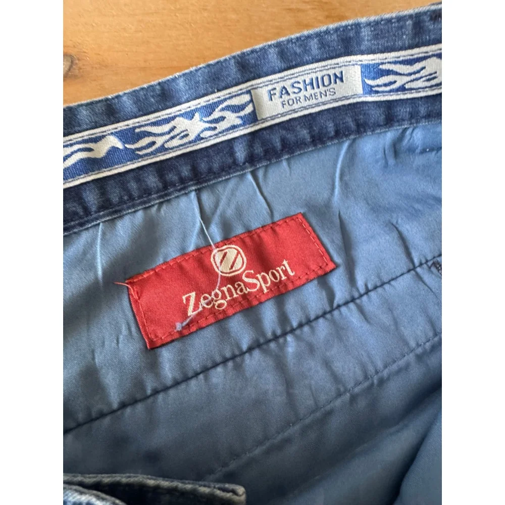 Zegna Sport Blue Denim Pants Waist 44